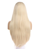 Alexia Ash Blonde Ombre  Handtied Synthetic Lace Front Wig DL0058 - princesswig