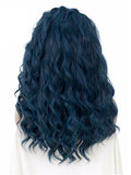Long Lake Blue Wave Synthetic Lace Front Wig - FashionLoveHunter