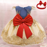 Baby Girls Christmas Dress 3 6 9 12 18 24 Months Toddler Newborn Lace Princess Dress