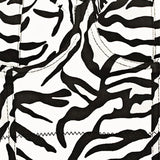 Crop Top Short Sexy Winter Bra Zebra Striped Women Off Shoulder Camis Tops With Built In Bra Push Up Chest