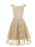 Sexy Off Shoulder V-Neck High Waist Lace Pleated Dress New Vintage Clothes for Women Party Midi Dresses Elegant