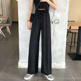 Women High Waist Casual Pants Korean Style All-match Loose Comfortable Sweatpants