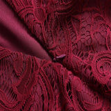 Knee Length Elegant Lace Women Dress V-Neck Sleeveless Summer Casual Robe Femme High Waist A-Line Vintage Dress