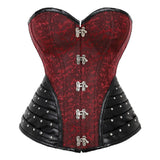 Women Gothic Steampunk Corsets and Bustiers Lace up Spiral Steel BONED Lingerie Body Shaper Slimming Top