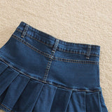 Retro Denim Shorts Skirt Women Summer Korean Streetwear Ladies Jeans Mini Skirts