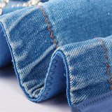 New Denim Rhinestone Sexy Women Top With Cups Push Up Camisole Bustier Corset