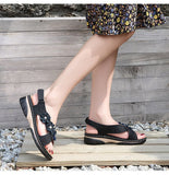 Summer Big Size Platform Women Open Toe Roman Sandals Ladies Sexy Beach Shoes