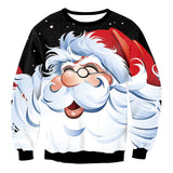 NEW Fashion Ugly Christmas Sweater Men Women Round Neck Holiday Xmas 3D Funny Christmas Elk Printing Pullover Tops