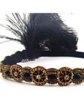 Gatsby Headpiece 1920s Accessories Ethnic Hair Band With Diamond Feather Headband Party Costume Accessories