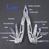 14 in One Multifunction Stainless Steel Multi-tool Pocket Knife Mini Portable Folding Pliers