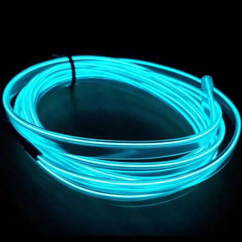 3M LED Light strip EL Wire Atmosphere lights DIY flexible waterproof Neon strip Decoration ambilight For Car interior and party
