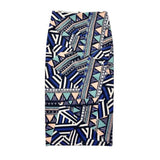 Women Summer Office Ladies Sexy Printed High-Waisted Midi Pencil Skirt