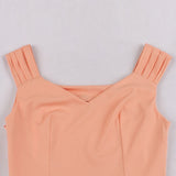 Women Summer Solid Color Sleeveless V Neck Robe Pin Up Swing Retro Party Vintage Dress