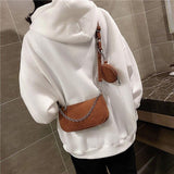 Small Corduroy Crossbody Shoulder Bag