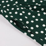 2021 Vintage Polka Dot High Waist Slim Runway Midi Dresses Women Sleeveless O-Neck Pockets Summer Casual Elegant Dress