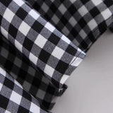 Plaid Vintage Loose Large Swing Pleated Skirts School High Waist A-Line Long Maxi Skirt