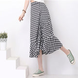 High Waist Plaid Buttocks Side Split Mermaid Japan Style Black Elegant Jupe Skirts