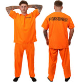 Purim Unisex Childs Orange Prisoner Costume Kids Fancy Dress Convict Toys Costume  3-9 years