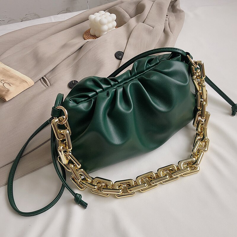 2021 Trend Small PU Leather Chain Crossbody Bag
