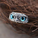 Charm Vintage Owl Silver Rings