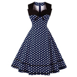 Red And White Polka Dot Cotton Robe Pin Up Swing Flare Retro Party Vintage Dress
