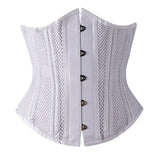 Women Double Steel Boned Mesh Breathable Waist Trainer Control Underbust Sexy Corset Bustiers