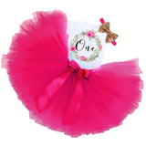 Baby Girl Birthday 1 Year Baptism Tutu Dress Princess Toddler Girl Party Outfits