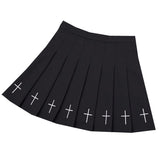 Harajuku Solid White Black Mini JK Girls Skirt Y2k High Waist Tennis Skater Uniform A-line Streetwear Preppy Style Dance Skirts