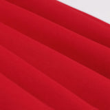 Red Vintage Summer Casual Short Sleeve Robe Pin Up Swing Midi Party Office Ladies Dresses