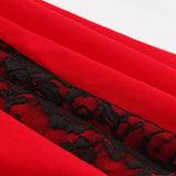 1950s Steampunk Gothic Lace Up Red Black Vintage Victorian Party Medieval Ladies Dresses