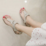 Summer Women Flats Sandals Ladies Rome Style Footwear Open Toe Shoes Plus Size