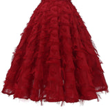 Short Party V Neck Ruffle Spaghetti Strap Tassel Fringe Swing Runway Fashion Formal Dress