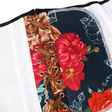 Retro Women Vintage Underbust Floral Pattern Corsets Bustiers Waist Trainer Body Shaper Slim Corselet Top