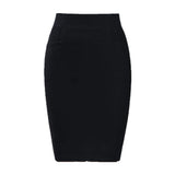 Elastic Summer Mini Black Women High Waist Bodycon Work Korean Elegant Skinny Office Skirt