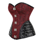 Women Gothic Steampunk Corsets and Bustiers Lace up Spiral Steel BONED Lingerie Body Shaper Slimming Top