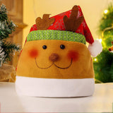 Christmas Hat Children Cartoon Snowman Elk Christmas Decoration Plush Cap Adult Antlers Supplies Santa Claus Gifts