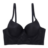 Sexy Crop Top To Wear Out Sleeveless Camis Built In Bra Ladies Cropped Top Nightclub Party Corset Push Up Bustier
