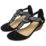 Summer Women Flats Sandals Ladies Rome Style Footwear Open Toe Shoes Plus Size