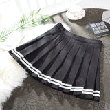 Summer High Waist Japanese Student Girls School Uniform Solid JK Pleated A-Line Mini Skirt Streetwear