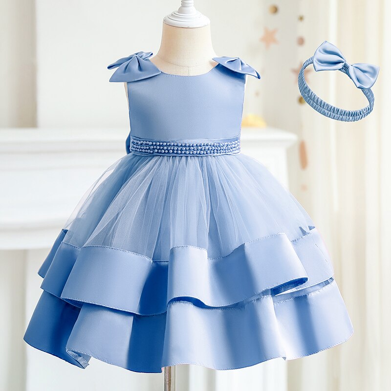 Baby Girls Princess Dress For Newborn 3 6 9 12 18 24 Months Birthday Party Tutu Mesh Baptism Clothes Toddler Christmas Costume