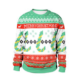 Ugly Christmas Sweater for Gift Funny Pullover Thin Sweater Womens Mens Jerseys Tops Autumn Winter Clothing Xmas Lady