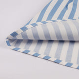 Striped Short Sleeve Cotton Button Up Robe Pin Up Swing Elegant Office Ladies Dresses