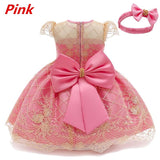 Baby Girls Christmas Dress 3 6 9 12 18 24 Months Toddler Newborn Lace Princess Dress