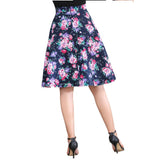 Women Summer 50s Vintage Skirt Plus Size Office Party Midi Ball Gown 60s Rockabilly Big Swing Pinup Runway Skater