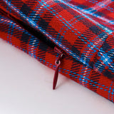 Vintage Robe Ruched V-Neck Tartan Elegant Party Midi Plaid High Waist Pin Up Retro Dress