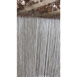 Midi Sequin Fringe Vintage Deco 1920s Flapper Dress Women Geometric Cap Sleeve Deep V Back Bodycon Party Dress