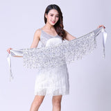 Belly Dance Hip Scarf Performance Outfits Sequins Tassel Mini Skirts Music Festival Costumes Wrap Belt