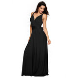 Long Women Bridesmaid Formal Multi Way Wrap Convertible Infinity Hollow Out Maxi Party Bandage Dress