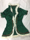 Deluxe Adult Sexy Women Santa Clause Costume Christmas Mini Dress Green Elf Xmas Home Party Costume