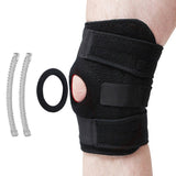 Knee Brace for Men Women Open Patella Knee Support with Side Stabilizers for Joint Pain Relief Arthritis Injury Recovery
